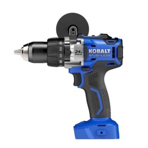 kobalt 1/2-in 24-volt max-volt lithium ion (li-ion) variable speed brushless cordless hammer drill bare tool only (tool only, model #kdd524b-03)