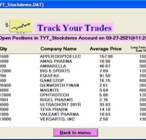 Track Your Trades. IRS Schedule D Tax Software for Stock Traders and Investors. Capital Gains Tax Tool. Import Trades. Export to Popular Tax Return Software.