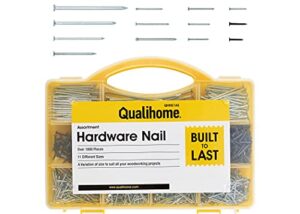 top quality nail assortment kit – over a 1800 multipurpose hardware nails - 11 different sizes – non bendable & sturdy - compact organized box
