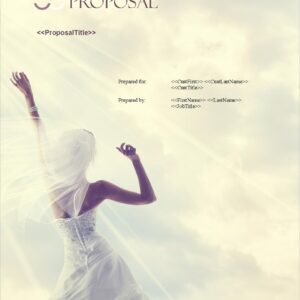 Proposal Pack Wedding #5 - Business Proposals, Plans, Templates, Samples and Software V20.0