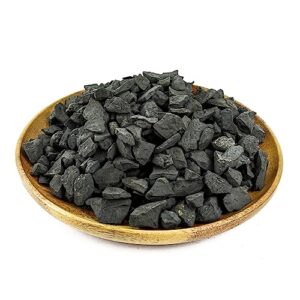 karelian heritage raw shungite stones 2 lb for water purification & filtering | healing raw crystal with antioxidant properties | certified type 3 natural authentic shungite stones from karelia sw08