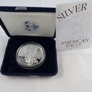 2002 w american silver eagle dollar proof us mint