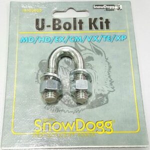 snowdogg part # 16103020 - md, hd, ex, cm, vx, te, xp plow u-bolt kit with nuts for lift chain