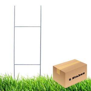 mtb h frame wire stakes 30 x10-inch (pkg of 5) 9ga metal -yard sign stakes for advertising board,yard stakes for signs,lawn sign holder