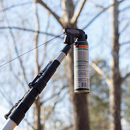 DocaPole Big-Reach Extension Pole Sprayer Attachment for Tree Pruning Sealer, Insect Spray, Spray Paint, Wood Sealer, Tree Cut Sealer, Sealant, & Other Aerosol Applications (Pole Not Included)