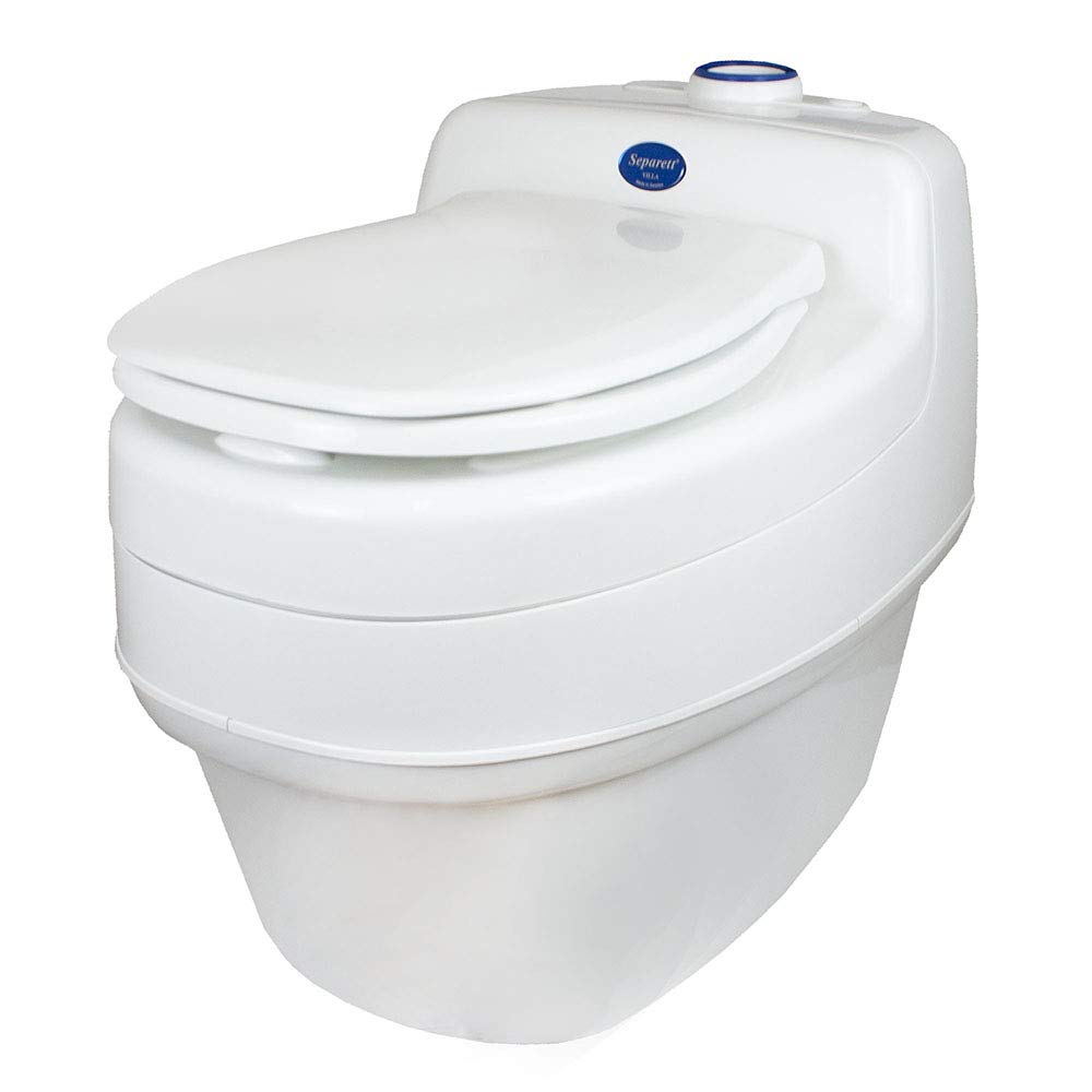 Separett Villa 9215 AC/DC 12V Urine Diverting High Capacity Waterless Composting Toilet