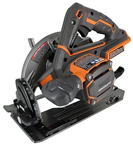 Ridgid R8653 Gen5X Brushless 18V Lithium Ion Cordless 7 1/4 Inch 3,800 RPM Circular Saw with Bevel and Depth Adjustment (Batteries Not Included, Power Tool Only)