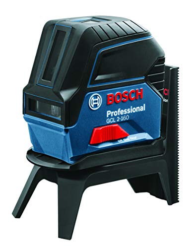 BOSCH 65 Ft. Self-Leveling Cross-Line Combination Laser with Plumb Points GCL 2-160 , Black