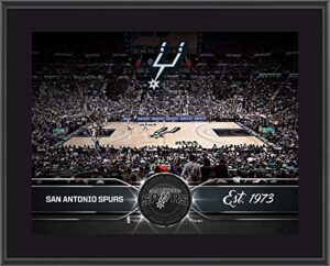 san antonio spurs 10.5" x 13" sublimated team stadium plaque - nba team plaques and collages