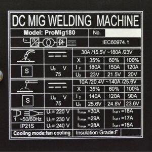 30-180 Amp Inverter IGBT Welder Welding DC MIG MAG MMA Stick Wire Feed Gas/No Gas