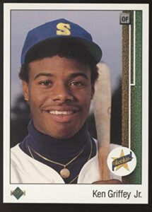 1989 upper deck #1 ken griffey jr. nm+++ rc rookie seattle mariners baseball