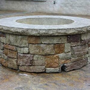 Concrete Fire Pit & Seat Wall Form Liner - Tightstack Stone 13" x 6' - Make Your own firepit - Walttools