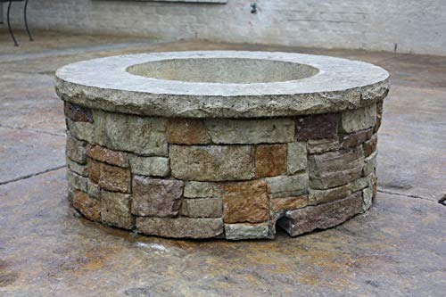 Concrete Fire Pit & Seat Wall Form Liner - Tightstack Stone 13" x 6' - Make Your own firepit - Walttools