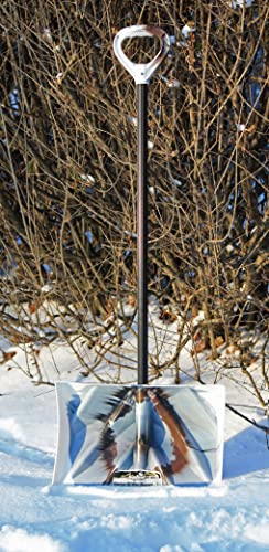 Bigfoot 18" Arctic Camo SnoDozer - Poly Combination Snow Shovel - Camouflage with Steel Core Handle 3997