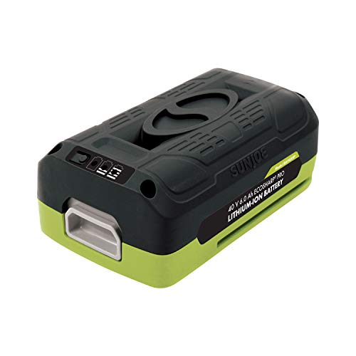 Snow Joe + Sun Joe Certified Authentic iONMAX iBAT40XRP EcoSharp® Pro Lithium-Ion Battery, 40 Volt, 6.0 Ah