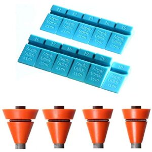 wedgek az4 angle guides combo, blue for sharpening stones, orange for rods