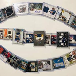 Football Cards Card Relic Jersey Collector Box w/ 10 Game used, Relic, Jersey and Autograph Cards