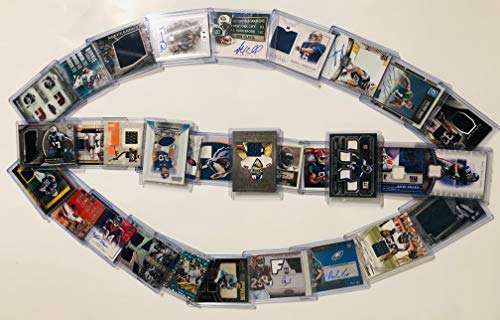 Football Cards Card Relic Jersey Collector Box w/ 10 Game used, Relic, Jersey and Autograph Cards