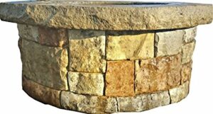 concrete fire pit & seat wall form liner(not a complete firepit) form liner - majestic stack stone 5' x 14" - make your own fire pit - walttools
