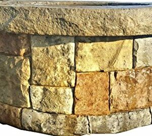 Concrete Fire Pit & Seat Wall Form Liner(NOT A Complete FIREPIT) Form Liner - Majestic Stack Stone 5' x 14" - Make Your own fire Pit - Walttools