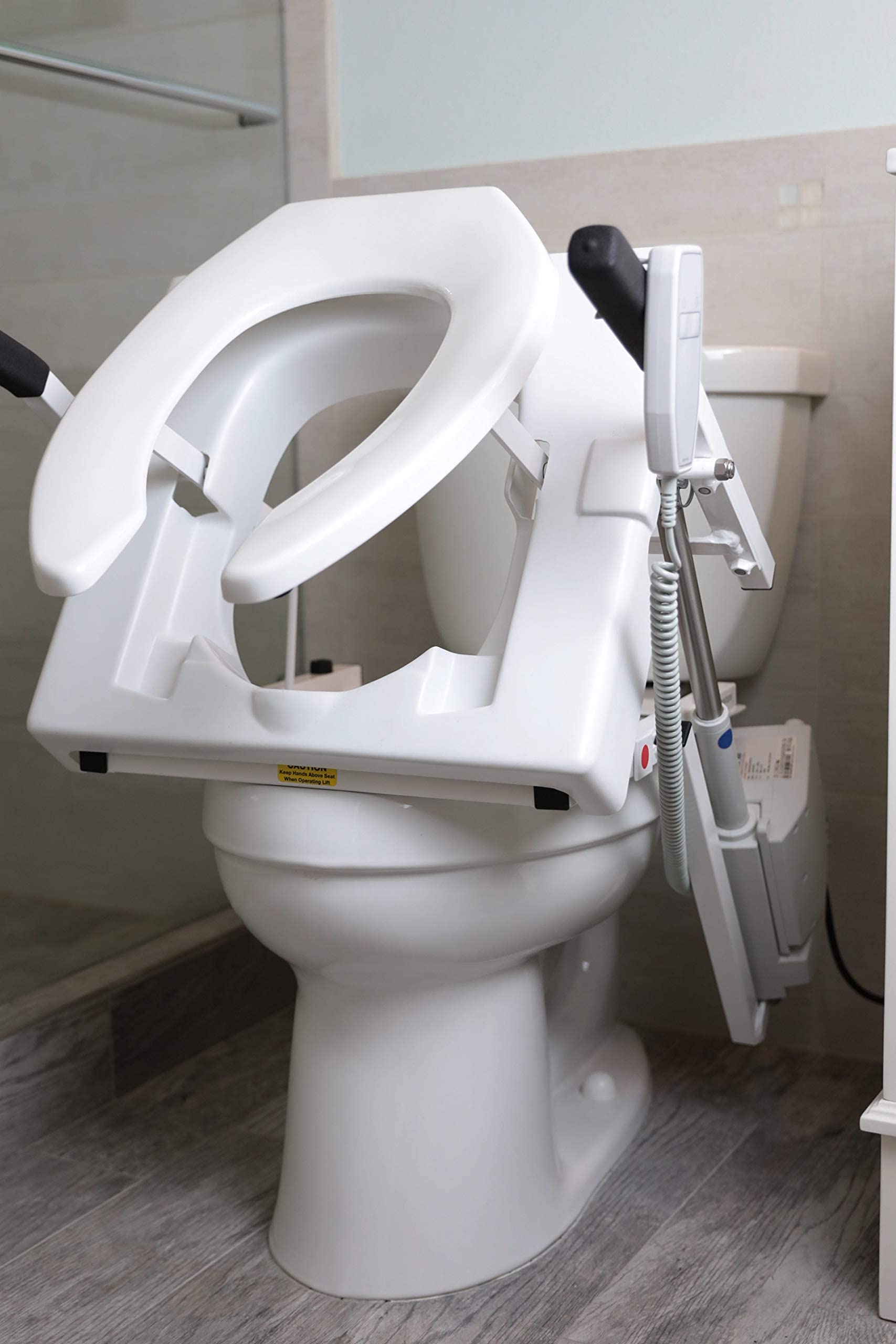 EZ-Access TILT Toilet Incline Lift, Corded Power, Elongated Seat