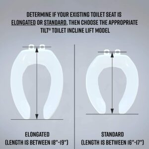 EZ-Access TILT Toilet Incline Lift, Corded Power, Elongated Seat