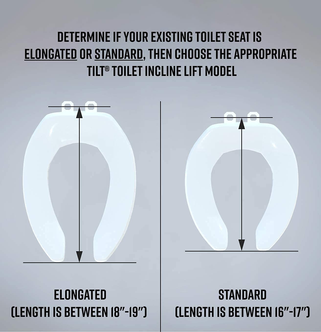 EZ-Access TILT Toilet Incline Lift, Corded Power, Elongated Seat