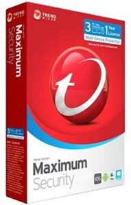 trend micro maximum security | 2019 | 3 pc's | 1 year subscription | for all devices | keycard- no disc