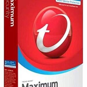 Trend Micro Maximum Security | 2019 | 3 PC's | 1 Year Subscription | For All devices | Keycard- No Disc