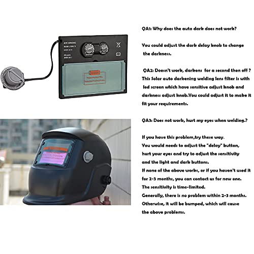 Welding Lens, Solar Powered Auto Darkening Welding Lens Panel, Welding Helmet/Mask Lens Automation Filter Shade Eyes Goggles, Welding Helmet Lens