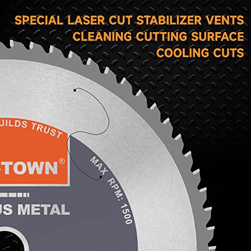 TWIN-TOWN 14-Inch 66 Tooth Steel and Ferrous Metal Saw Blade with 1-Inch Arbor