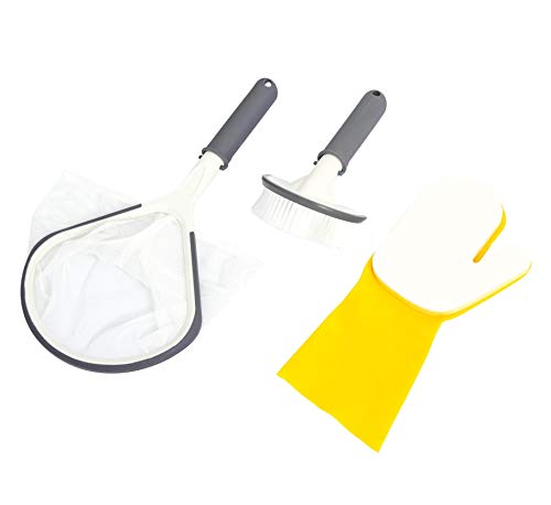 Bestway SaluSpa Hot Tub Spa All-in-One 3-Piece Cleaning Tool Accessory Set