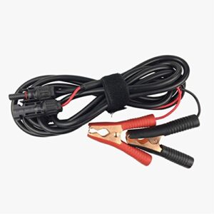 renogy rng-traycb-algtr connector adaptor connect charge controller and battery, male and female to alligator clips