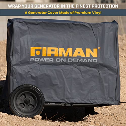 FIRMAN 1009 Portable Generator Cover, Double-Insulted Generator Cover, Fits Large Generators 5000 Watts and Up, 13.7" x 8.1" x 4", Large