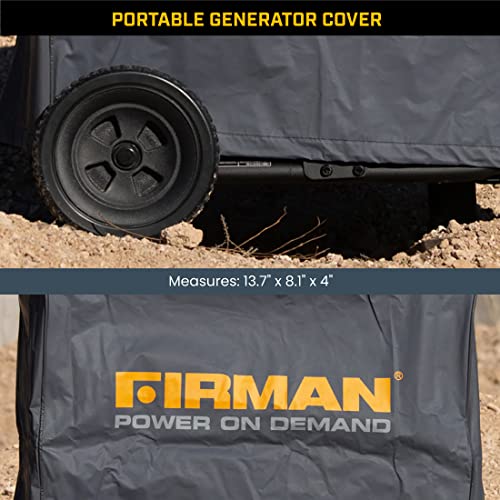 FIRMAN 1009 Portable Generator Cover, Double-Insulted Generator Cover, Fits Large Generators 5000 Watts and Up, 13.7" x 8.1" x 4", Large