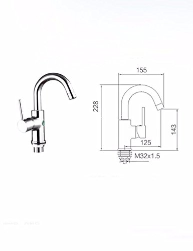 SJQKA-Faucet Single, single hole hot and cold basin faucet, rotary wash basin, washbasin, water tap