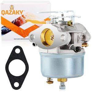 qazaky carburetor compatible with tecumseh 632113 632113a hs40 hssk40 toro 38010 38015 38250 snowthrower 421 521 snowblower 4hp 5hp adjustable 056-326 520-962 50-662 1427 056326 520962 50662 carb