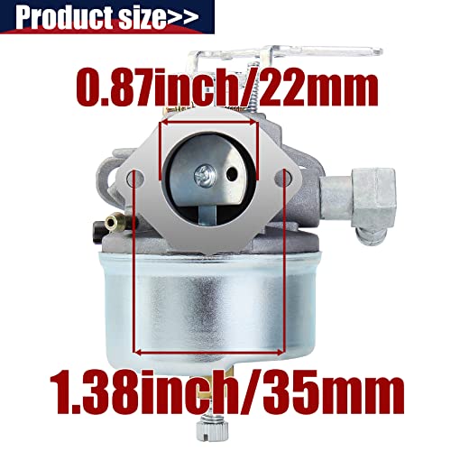 QAZAKY Carburetor Compatible with Tecumseh 632113 632113A HS40 HSSK40 Toro 38010 38015 38250 Snowthrower 421 521 Snowblower 4HP 5HP Adjustable 056-326 520-962 50-662 1427 056326 520962 50662 Carb