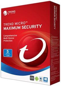 trend micro maximum security, 2017, 5 devices