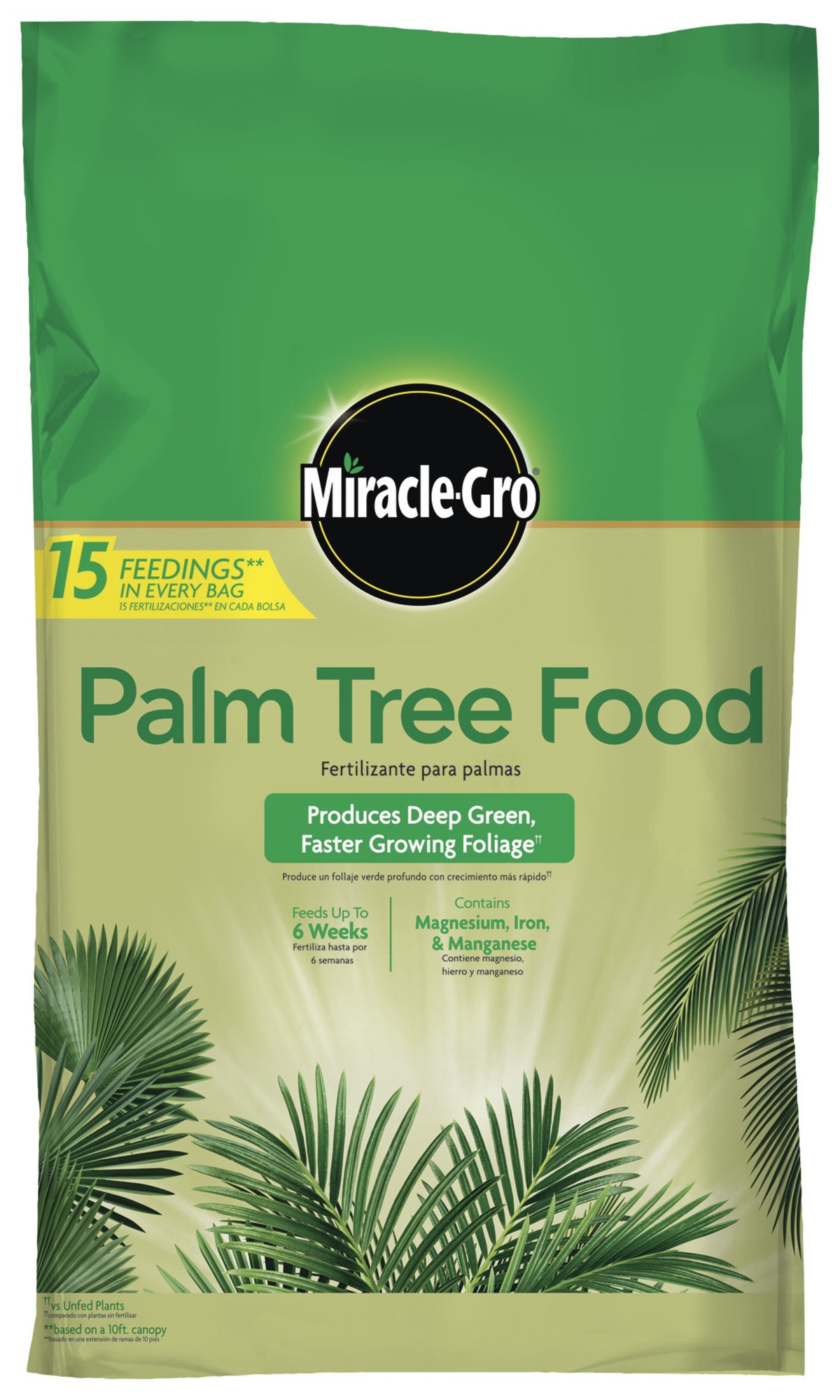 Miracle-Gro Palm Tree Food, Plant Food for Deep Green, Faster Growing Foliage with Slow Release Nitrogen, 20 lbs.