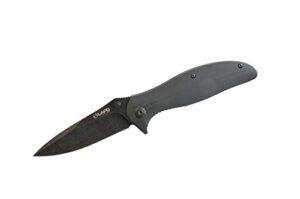 la police gear tbfk s35vn folding pocket knife, best knife for gifts, folding pocket clip knife - black