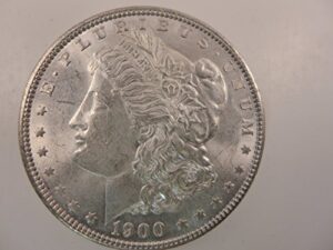 1900 morgan silver dollar $1 au