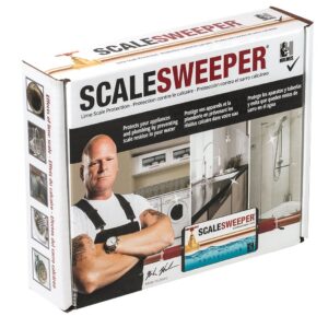 scalesweeper water descaler | electronic water conditioner installs where water enters home to protect plumbing, water heater, appliances 24/7 | prevent hard water scale & scale buildup