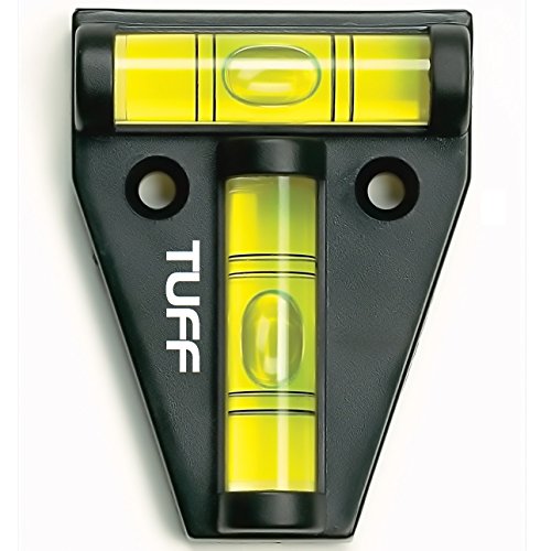 TUFF Level Tool Shatterproof, Waterproof, Durable Cross Check T Level For RV Leveling, Motorhome, Camping - Trailer, Construction, Hobby - Spirit Bubble Level - 2-Way Leveler Accessories - USA