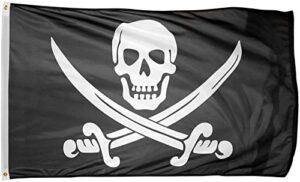 time roaming 3x5 ft pirate jack rackham polyester flag with brass grommets