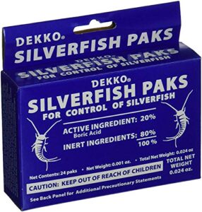 dekko silverfish packs, 2 boxes - includes the sj pest guide ebook