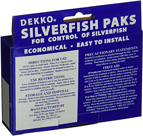 Dekko Silverfish Packs, 2 Boxes - Includes the SJ pest guide eBook