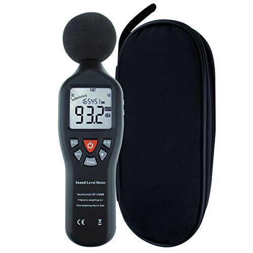 Decibel Meter Digital Sound Level Meter Professional Noise Meter High Accuracy 30dB to130dB Measuring Range with Backlight Display for Classroom, Office, Home, etc.