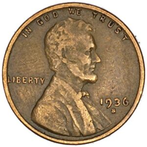 1936 s wheat penny good