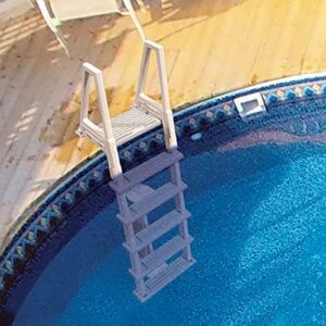 Confer Plastics 6000X Heavy Duty Above Ground in-Pool Swimming Ladder for Decks Adjustable from 42IN to 56IN HIGH